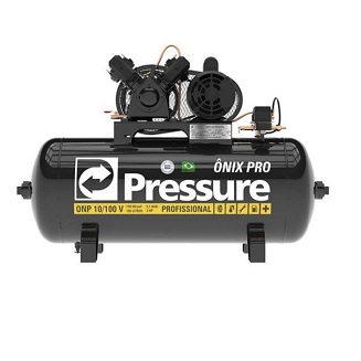 Compressor de Ar 100L 2hp Monofásico Onp 10/100 - Pressure